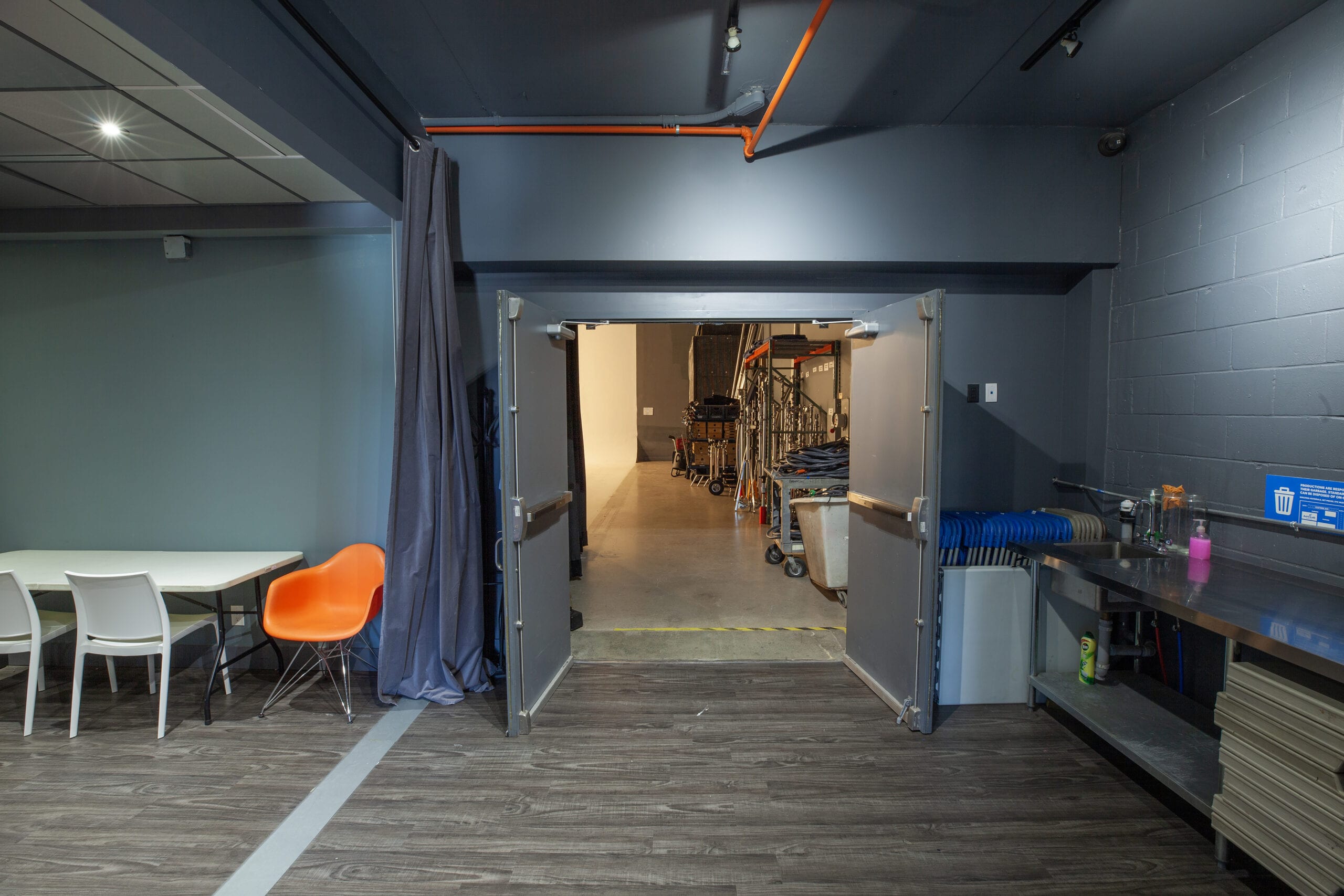 Multi-Purpose Support Room, Studio Doors Open